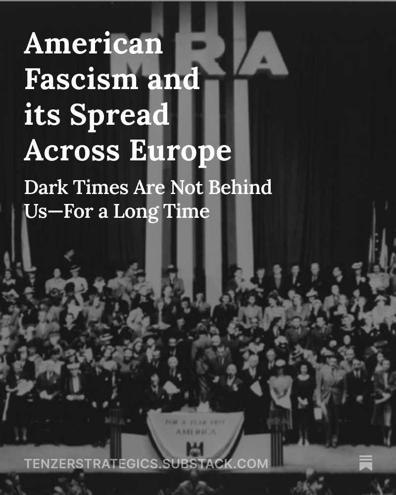 NTenzer's tweet photo. In this 150th long read on my international politics blog, I attempt to provide a detailed analysis of the new American fascism.
Its triumph would be an encouragement to its rising counterpart in Europe.
The dikes of law and justice are mentally weakened.
https://t.co/3UtUFFfHff https://t.co/NyNrUo3cPw