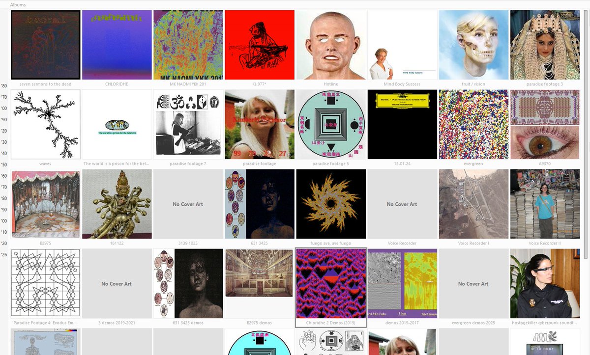 my entire discography as it stands right now (released and unreleased)