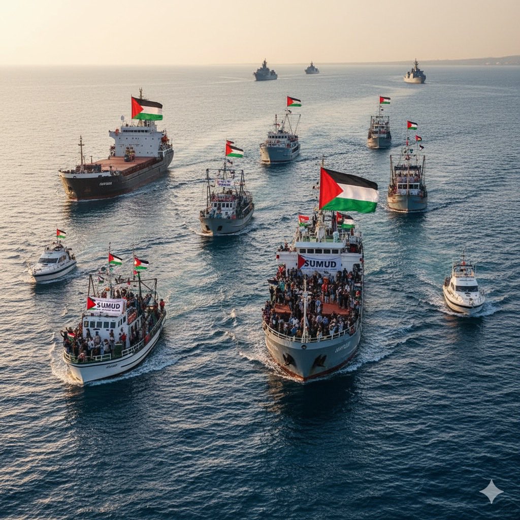 Gazze ablukasını kırmak için yola çıkan #SumudFilosu’na selam olsun! ✊🚢
Direniş, özgürlük ve insanlık için…

#FreeGaza #Sumud