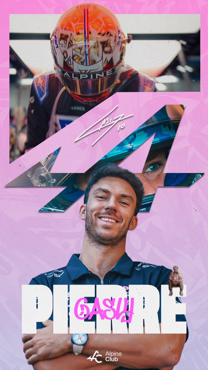 allpainfanclub's tweet image. Nuevo wallpaper de Pierre Gasly 💖💻 Listo para que lleves la pasión Alpine en tu pantalla. ¿Ya lo descargaste?
 #AlpineClub #Gasly10