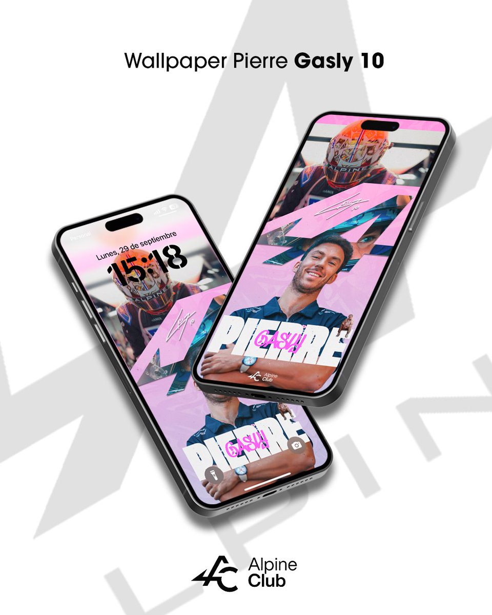 allpainfanclub's tweet image. Nuevo wallpaper de Pierre Gasly 💖💻 Listo para que lleves la pasión Alpine en tu pantalla. ¿Ya lo descargaste?
 #AlpineClub #Gasly10
