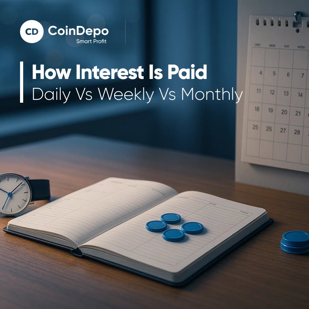 Same APR, different cash flow and behavior. The math gap is tiny. The habit gap is huge.

What each cadence feels like👇
🔹 Daily: small drip that trains consistency and keeps you engaged.
🔹 Weekly: fewer pings, easier to plan short-term cash needs.
🔹 Monthly: clean statement,