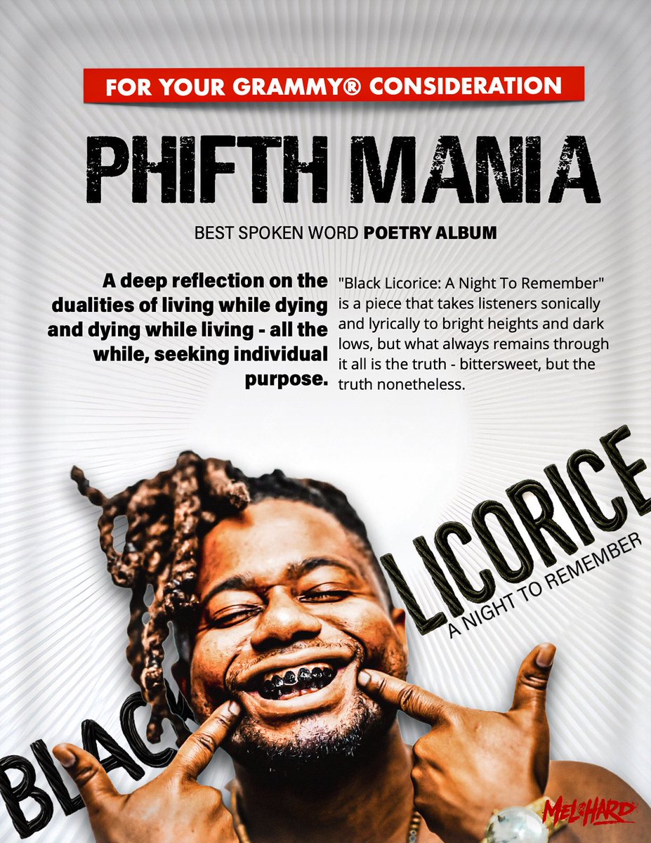 Not bad for a kid that’s really from the town! Dorchester to be exact! Uphams Corner to be exact! Black Licorice FOR YOUR GRAMMY®️CONSIDERATION 2026!