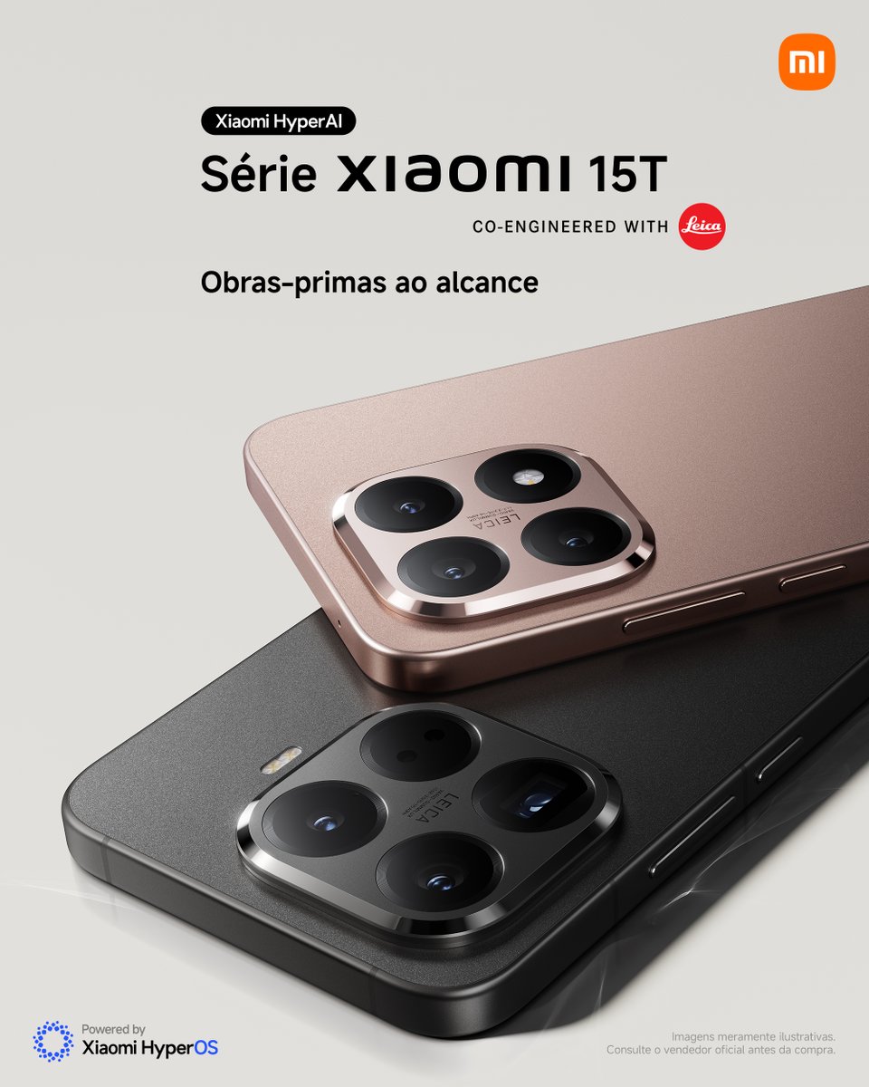 XiaomiBrasil's tweet photo. Obras-primas muito mais perto. 🟠📷🔴

Um flagship com sistema de câmera profissional que traz detalhes, profundidade e emoção mais próximos do que nunca!

#LançamentoXiaomi #SérieXiaomi15T #ObraPrimaAoAlcance #Xiaomi15T #Xiaomi15TPro #FocoEmVoce #SpotlightsDoDia https://t.co/EFMvQAxNY9