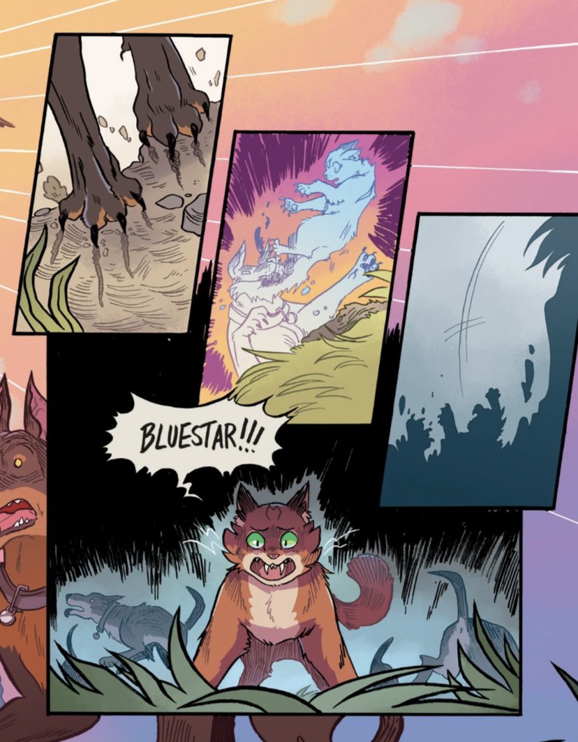Shnappira's tweet photo. //Warriors Graphic Novel 3 spoilers I guess

I was wondering how this moment is going to be adapted cuz I remember I cried hard while reading it as a teen. And honestly…I don’t like how it’s portrayed here… https://t.co/nX9aKqx04V