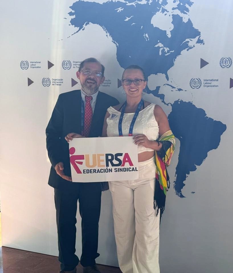 Desde la 20a reunión regional Américana de la OIT con el señor <a href="/itacamo/">Italo Cardona</a> Director de la oficina de la OIT para los países andinos <a href="/OITAndina/">OIT Países Andinos</a>.
Por el trabajo decente y el diálogo social, como base de la paz duradera.