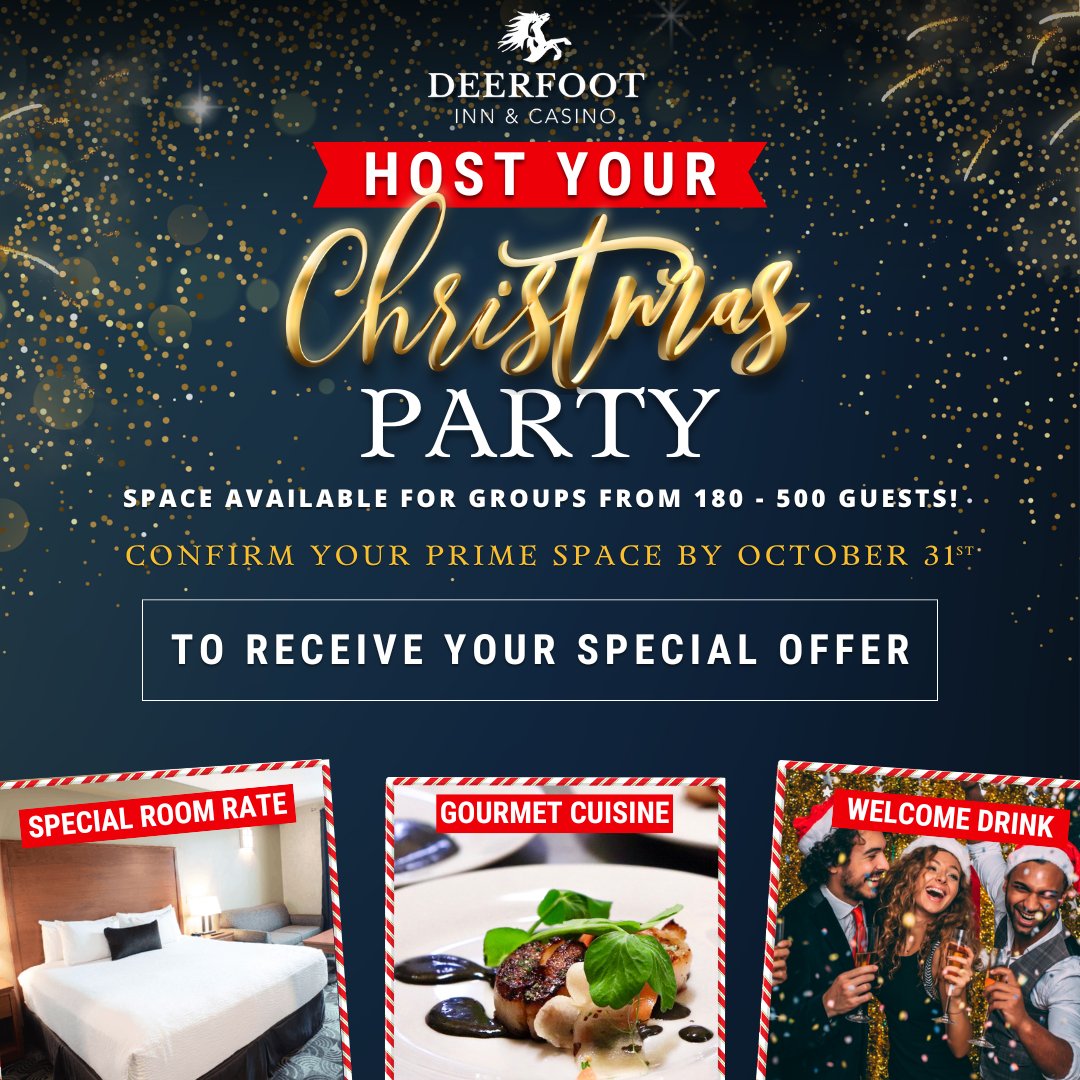 ✨ Elevate your Christmas celebration into an unforgettable experience ✨

🎄 Book your holiday party today and enjoy:
🥂 A festive welcome drink for every guest
🎁 An all-inclusive package with setup, linens, décor, professional staff, and cleanup
🎉 Limited space available!