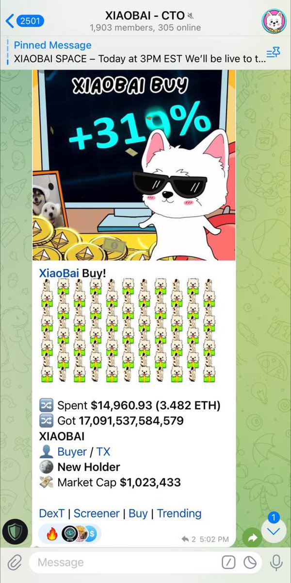 BensonBen2020's tweet photo. @0xSweep Conviction isn’t just retail.
Whales are stacking $Xiaobai harder 🟢🐶
The Westie run is only getting started.

X: https://t.co/QWPZhJpynG https://t.co/AsOtsa3HjI