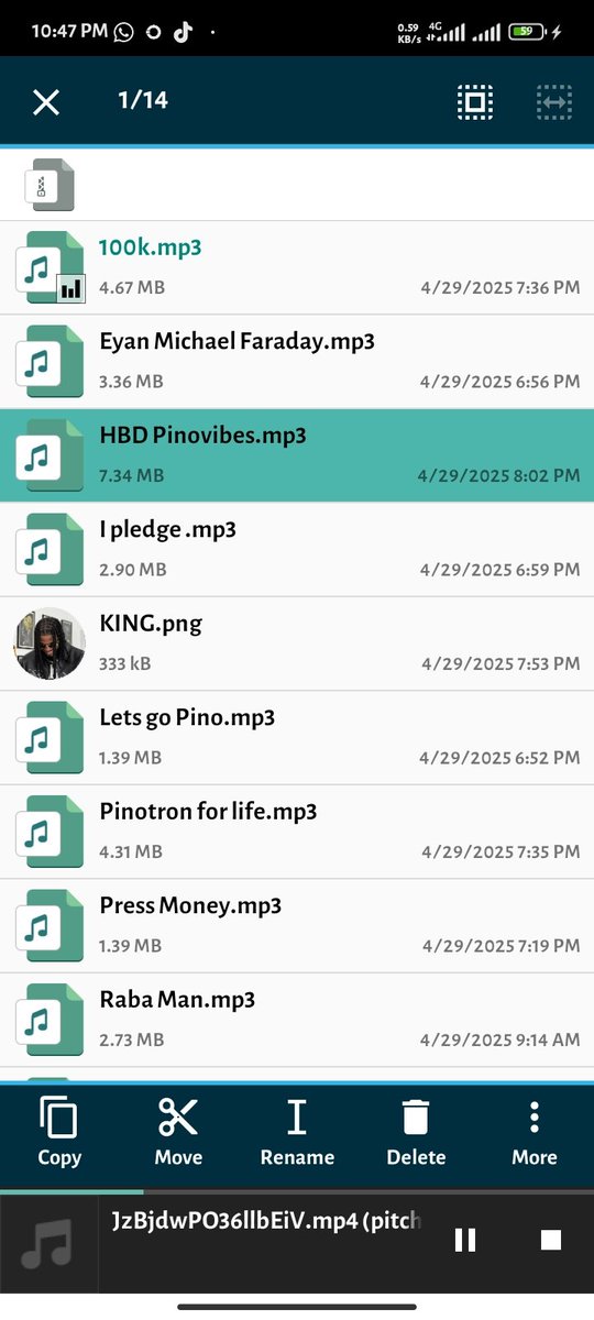 Okbro25's tweet image. Since I'm sad that I couldn't get my album titled KING PINOVIBES to Pinovibes.
I'll keep listening to it over and over again myself. 💔

Pinotrons u can listen here 😿👇
#pinovibes 
@Pinovibes

t.me/+pYd4KSWG8UM2Z…