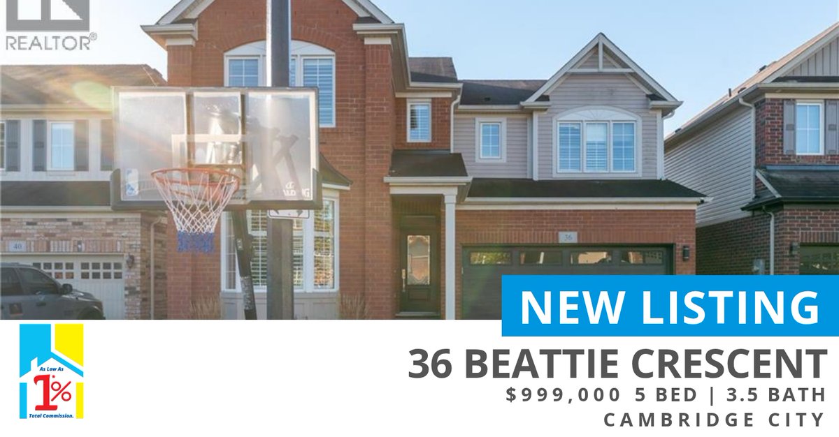 Mr1percentca's tweet photo. $999,000Khalid Zaffar  Realtor® &amp; Team LeaderCambridge(519) 860-7554Here is my 📍 New Listing 📍 Take a look at this fantastic new property that just hit the market located at 36 Beattie Crescent in Cambridge. Reach out here or at ... https://t.co/ibNkrQFMTj https://t.co/RHF6xqHYDq