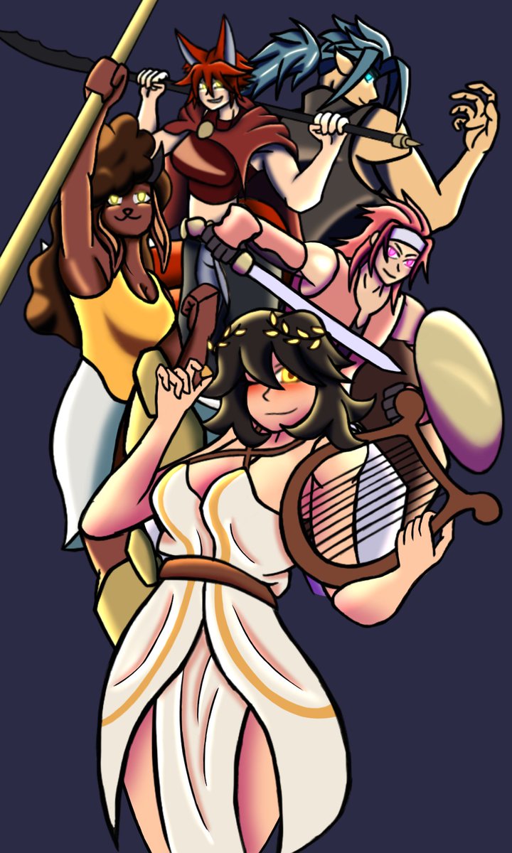 521_kay's tweet photo. "The chosen of the prohecy have arrived. Will they be able to save Thylea from certain destruction?"
-Odyssey of the Dragonlords

Individuals to come
#Ootdl #DnD #OC #art https://t.co/HHAVLSrSgP