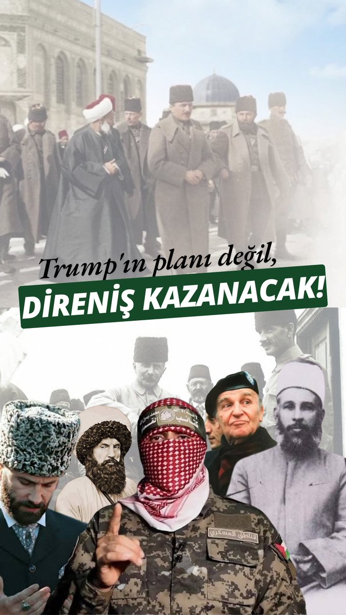 Trump'ın planı değil,
Direniş kazanacak!

#FreePalestine
#NAZIsrael
