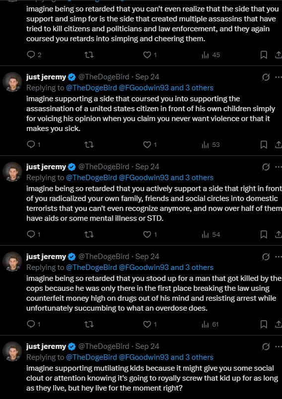 FGoodwin93's tweet photo. @TheDogeBird How can anyone take you seriously when you retweet shit like this and spam post with garbage MAGA nonsense 🤡 Got that Rope and chair ready take the plunge 😈 https://t.co/OdseoS52WI