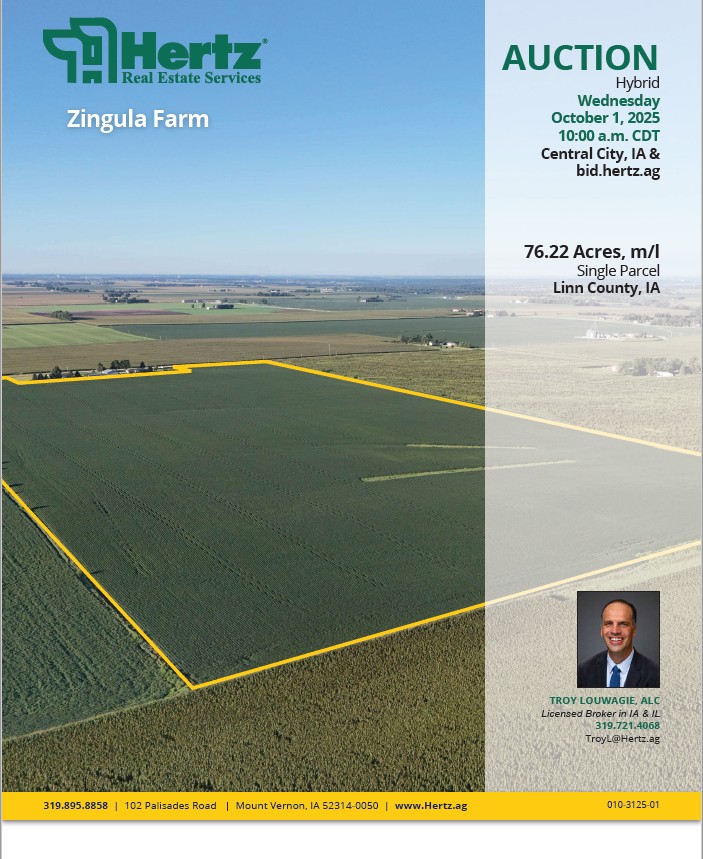 Sold!  $1.18+ million or $15,500/acre.  Sale by Troy "GET-R-SOLD" Louwagie, ALC