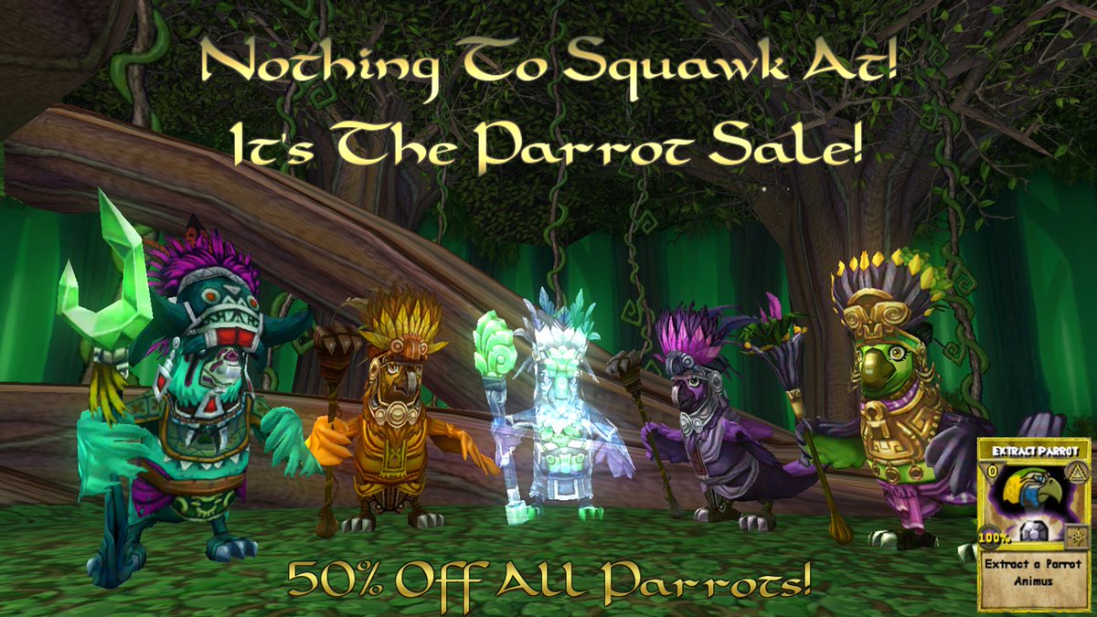 AnimaChambers's tweet image. Nothing to Squawk At! 🦜 

This week only, get 50% Off all Parrot Extract Items! Flock to these deals at our Sale Showcase at the link below!

animachambers.org/parrot.html