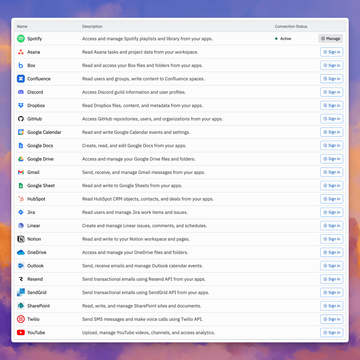mattppal's tweet image. Replit now supports 24 different app connectors, including the full Google Suite, Notion, Spotify, Linear and more

You can connect your favorite accounts and build apps using connectors with just a few clicks

Tutorials and more out soon ✨