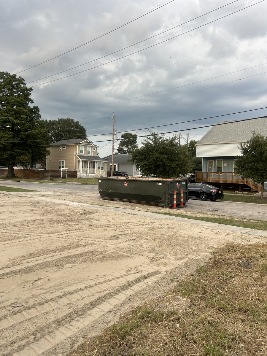 After a year of using the lot between the Flooded House Museum and the Exhibit Hall &amp; Garden as a staging area, the New Orleans S&amp;WB have departed! Good bye to noise, dust and ugly! <a href="/SLFPAE/">Flood Protection Authority</a> <a href="/CityOfNOLA/">The City Of New Orleans</a>