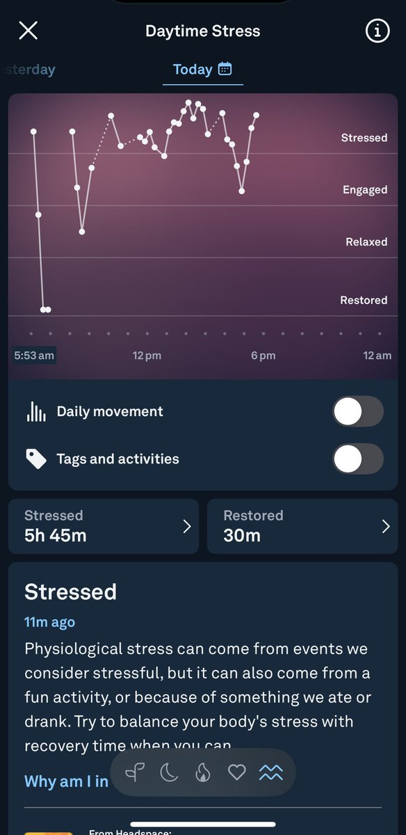 volisdead's tweet image. Today’s factor moves, captured on Oura ring