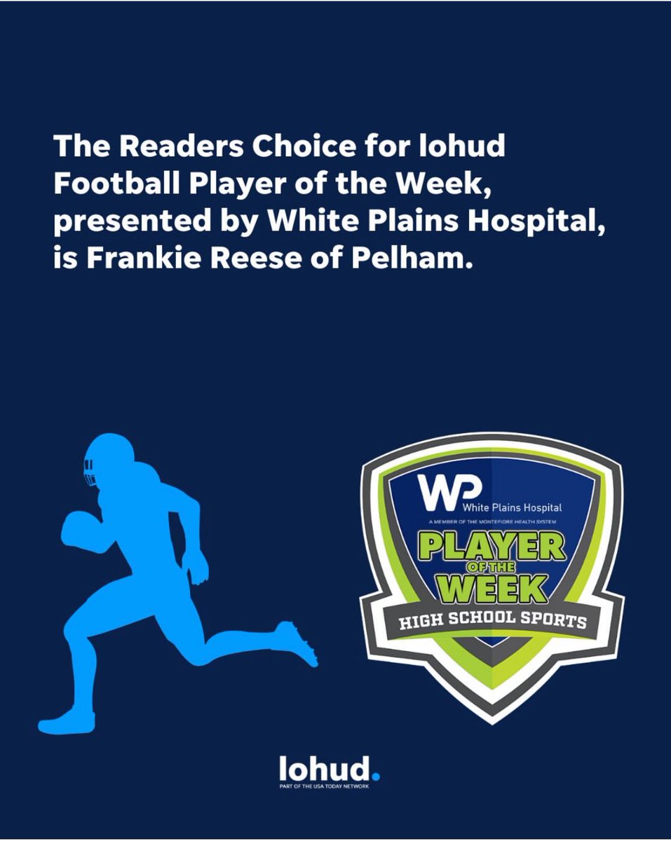 frankie_reeseQB's tweet image. Honored to be chosen lohud Football Player of the Week. Hard work definitely pays off. @QBCoachBrady @QBHitList @PRZcory @PMHSFOOTBALL @lohud