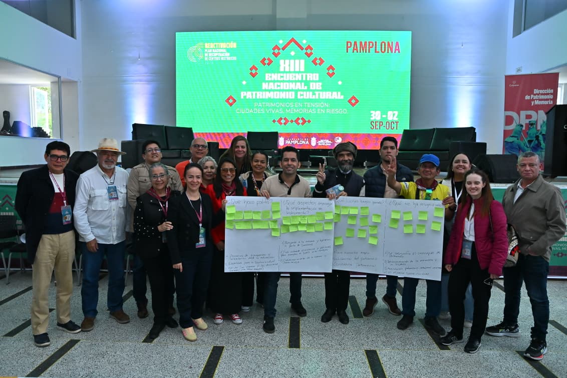 mincultura's tweet photo. Este panel, con invitados de diversas comunidades, hace parte de la programación académica del encuentro, en el que participan más de 100 responsables de cultura y ciudadanía en general. El XIII Encuentro Nacional de Patrimonio Cultural es un escenario clave para repensar colectivamente cómo proteger el pasado, vivir el presente y proyectar un futuro en el que el patrimonio sea pilar de cohesión social, justicia y paz territorial.