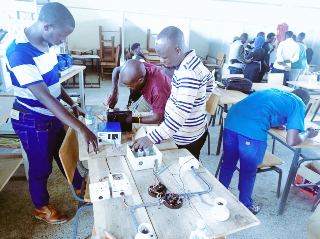 richamooti's tweet photo. Big thanks for the supper! 🍴 We're excited to kick off our 5-month practical solar maintenance &amp; installation program under @USSIAssociation,@TriasEastAfrica @Enabel_Belgium 🎉 Looking forward to a bright future in renewable energy! 💡 https://t.co/R41cBoLQgH