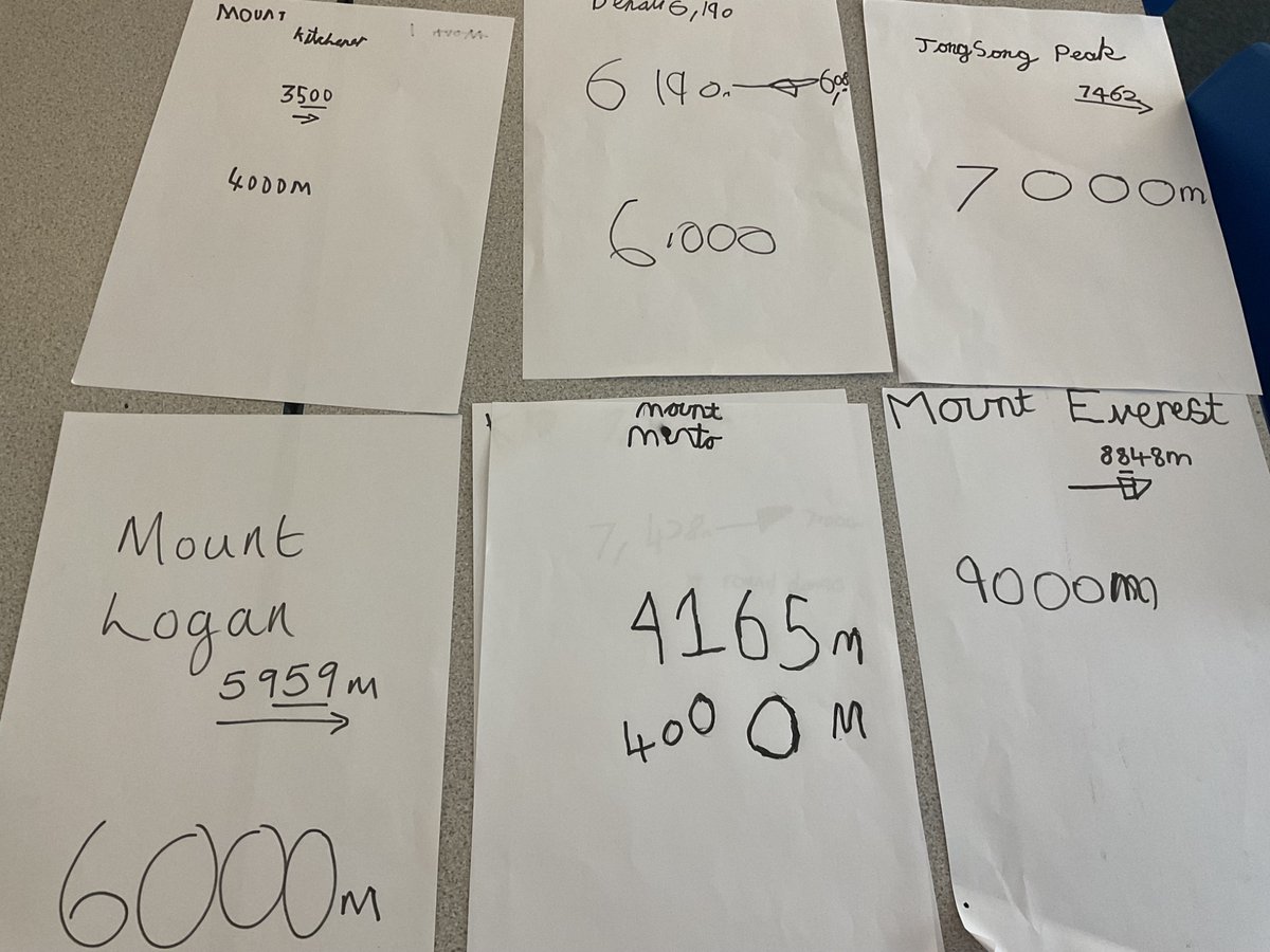 FPS_4_BStorms's tweet photo. We made a number line to help us round to the nearest 1000. We are maths wizβs! #fpsmaths https://t.co/hoRN7EIjcl