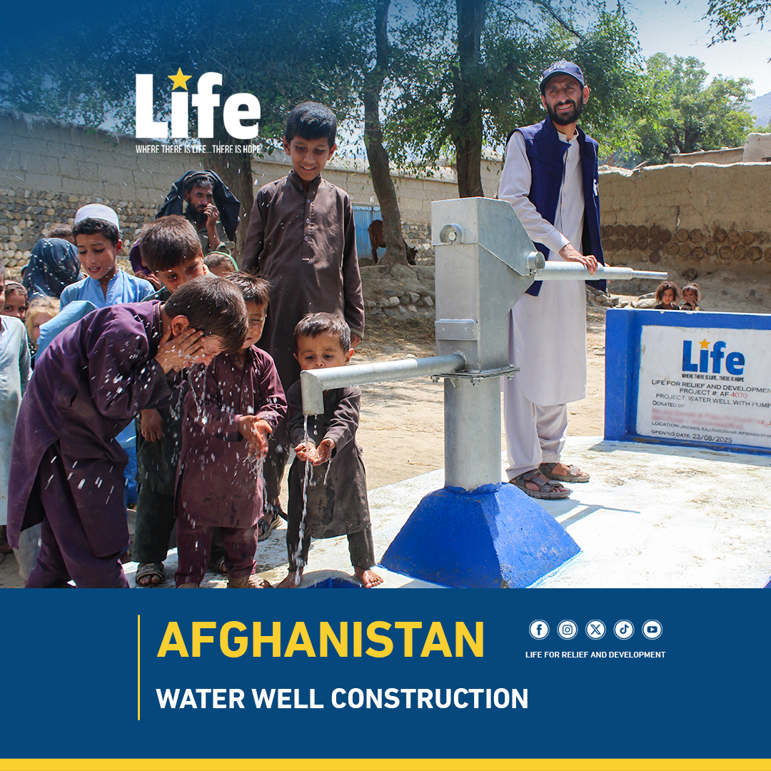 LIFEforRELIEF's tweet image. Villagers in Afghanistan were hundreds of meters away from clean water, until the LIFE well was constructed, with your help, ending the suffering of 119 people and giving them hope.

donation.lifeusa.org/product/135234…

Life for Relief and Development

#CleanWater #HumanitarianRelief  #LIFE