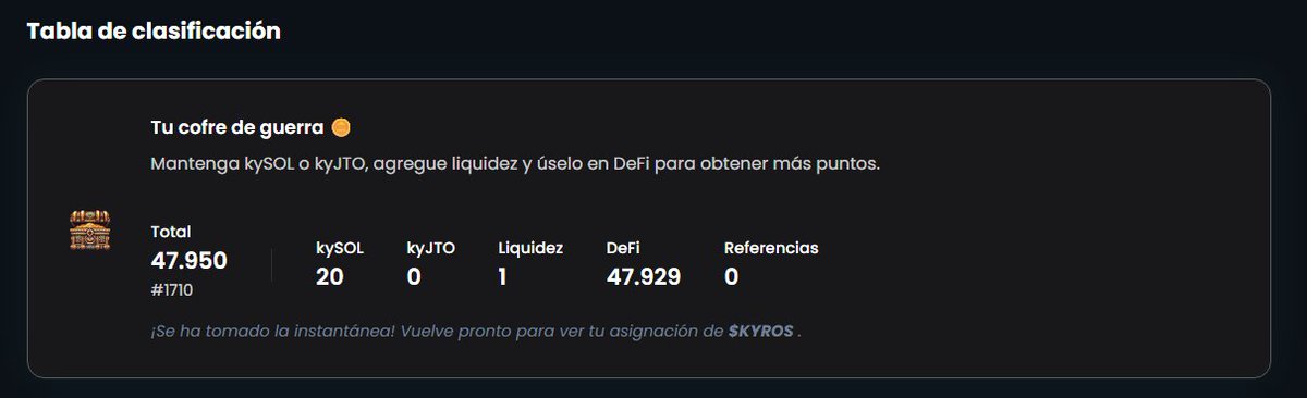 Gente llego el dia se tomo la foto📸del proyecto de stacking líquido de JITO en la red de Solana despues de casi 10 meses de farmeo

Vamos a ver cómo sigue todo dentro del ecosistema de <a href="/KyrosFi/">✷ KYROS</a> #kyros