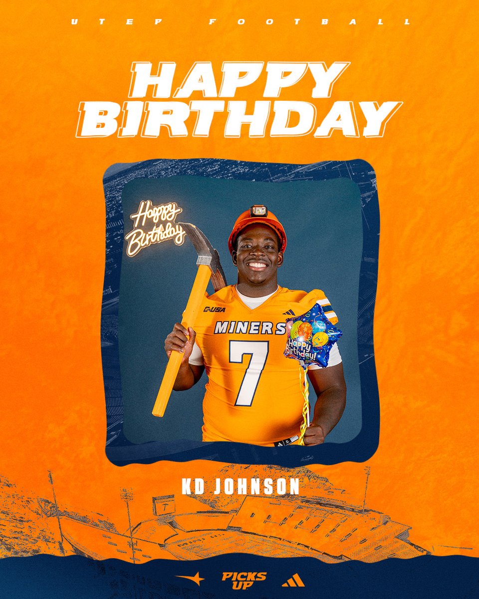 Happy birthday to Defensive Tackle, KD Johnson‼️⛏️

#PicksUp | #WinTheWest <a href="/KDXCI/">KD JOHNSON</a>