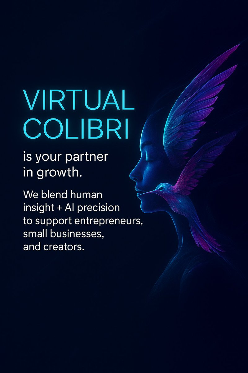 virtual_colibri's tweet photo. Virtual Colibri, ready to give your business the human AI touch. https://t.co/rS75QiGoHO