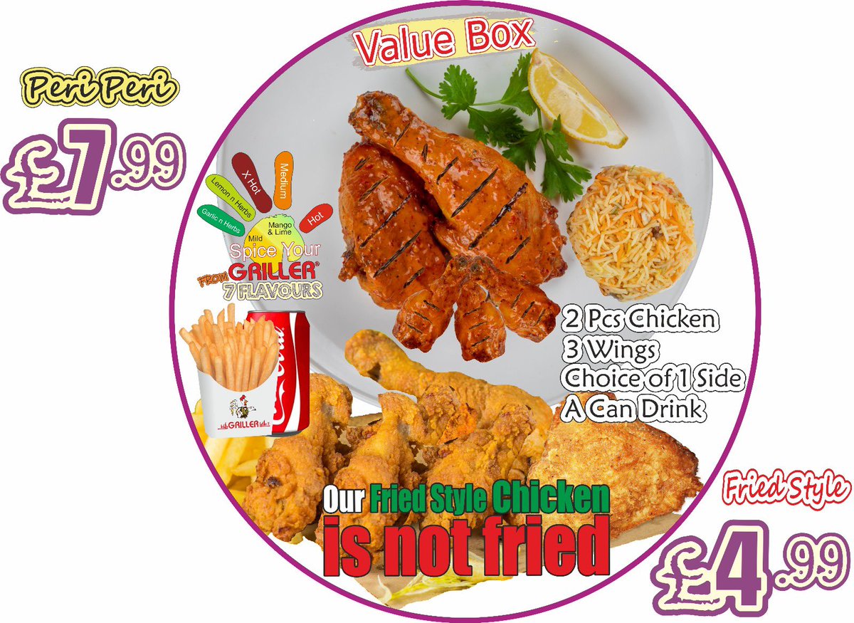 OFFICIALGRILLER's tweet photo. Value Box

https://t.co/oJOjMyKqU9
https://t.co/khchWHVgjw

#griller #grillo #grillergrillo #serialgriller #friedstylechicken #rolos #burgers #InstaFood #InstaFoodies #foodieuk #Foodstagram #Foodie #instauk #FoodLovers #FoodPorn #FoodGasm #periperi #healthieroptions #iluvit #peri https://t.co/1zY00KCMhB