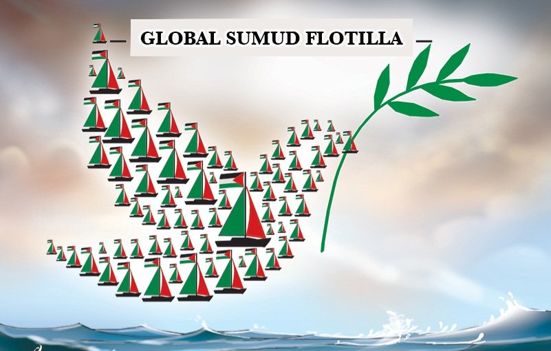 Dünyanın vicdanı artık uyanıyor.
Gazze kazanacak! 🇵🇸 
İnsanlık kazanacak!
Katil İsrail ve taşeronları vicdanlarda hep yenik düşecek ve bir gün mutlaka hesap verecek. #FreePalestine #SumudFlotilla