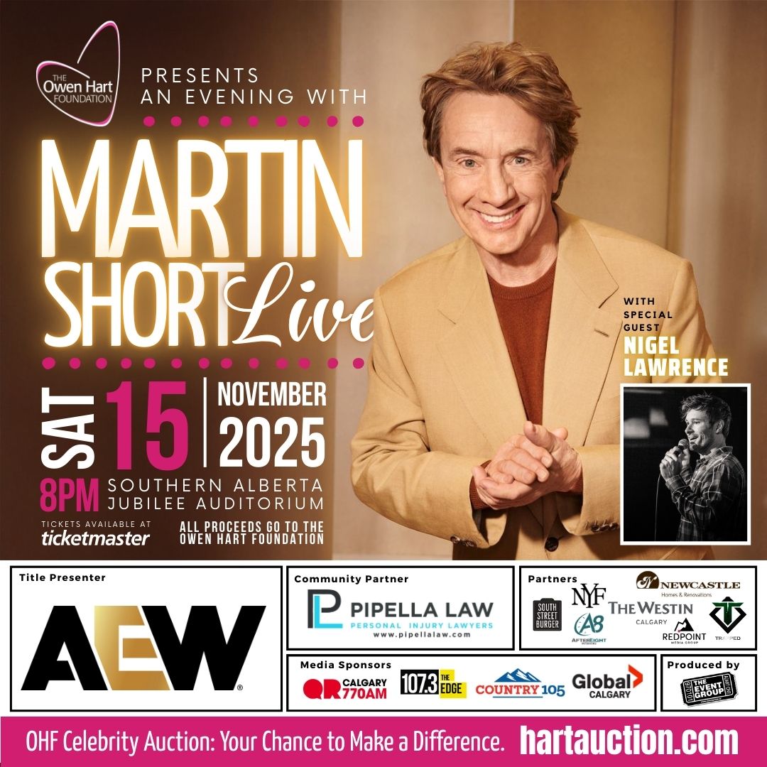 The OHF is extremely proud to host iconic Canadian Comedian Martin Short for our annual OHF High Profile Entertainment Event Nov 15th! Tickets are going fast so get yours now at Ticketmaster:
ticketmaster.ca/event/110062A8…
Also, check out our amazing OHF Online Auction at: