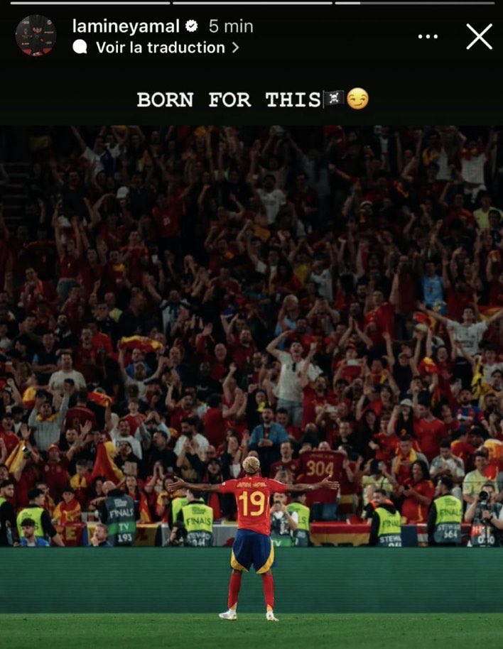 ActuFoot_'s tweet image. Les deux storys de Lamine Yamal 🇪🇸 avant de jouer Nuno Mendes 🇵🇹. (😬)