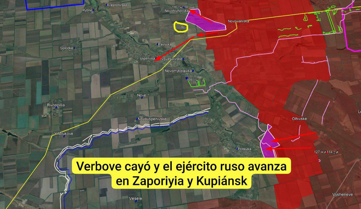 LuisOrduoM71012's tweet image. Últimos acontecimientos en la guerra entre #Rusia y #Ucrania la tarde del 1 de octubre 

- El ejército ruso toma el control de #Verbove en #Dnipro
- El ejército ruso toma el control de la mitad de #Novohryrorivka en #Zaporozhye