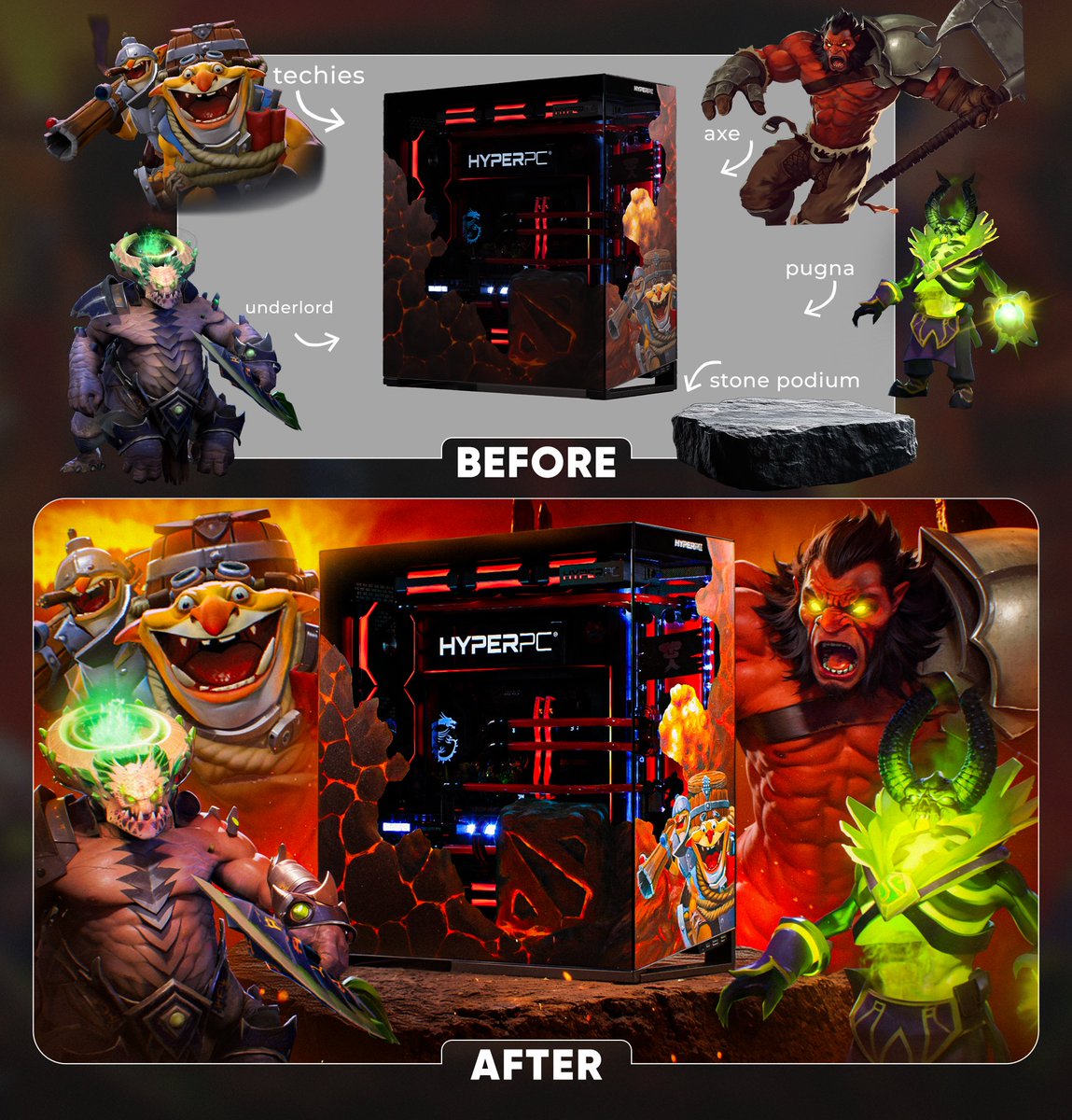 krivorotoff17's tweet image. Thumbnail breakdown 🎯

New breakdown!
This time it’s something unusual for me — a thumbnail with a computer and Dota 2!
I’ve actually never played Dota 2 — what about you? 🤔

W or L? 🔽

#thumbnails #youtubethumbnails #DesignForYouTube