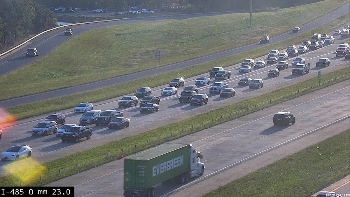 Clt_TrafficGuy's tweet image. It's a busy drive on I-485 near Old Statesville Rd.
#CltTraffic #Charlotte #Clt #NC #SC