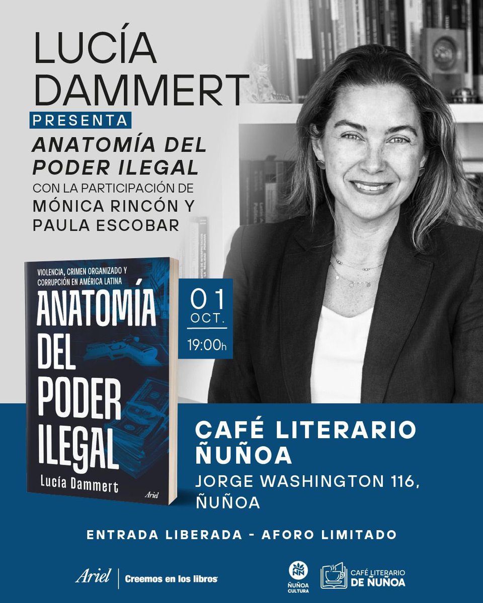 Sigan en vivo la presentación del libro Anatomía del Poder Ilegal de Lucía Dammert! youtube.com/live/n8MpMoSM8…