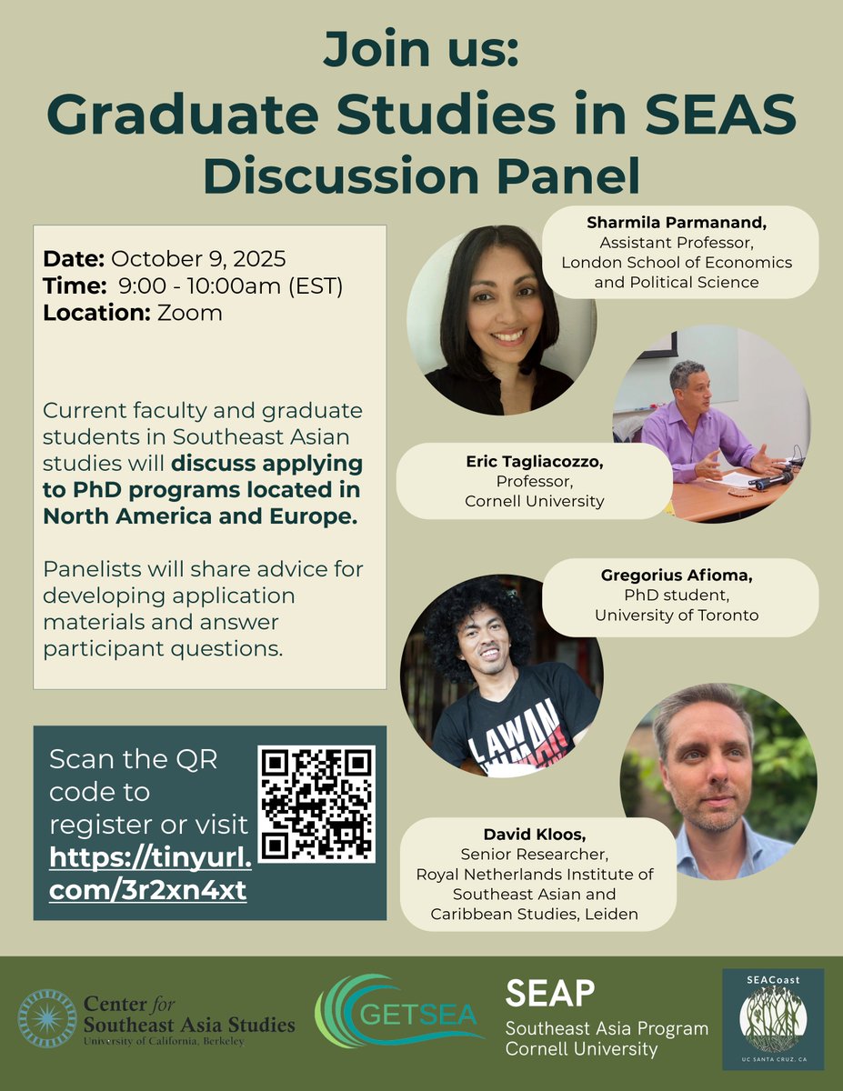 Are you an undergrad student in Southeast Asia interested in applying for graduate schools abroad? Then join us for a special series of virtual roundtables focusing on discussing the process of applying for grad school!