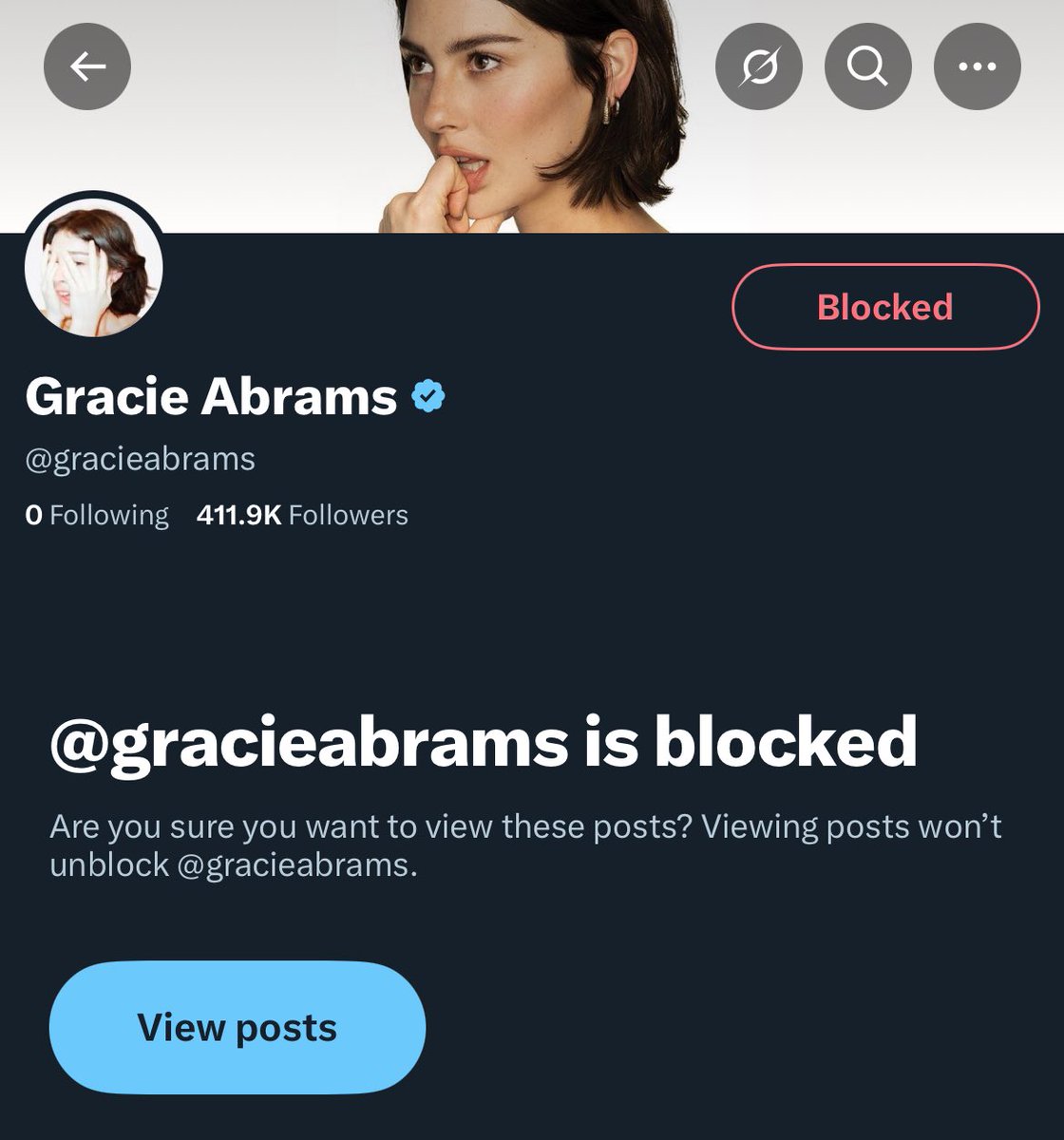 Cardi vs Nicki beef has my TL in shambles so I had to block Gracie Abrams