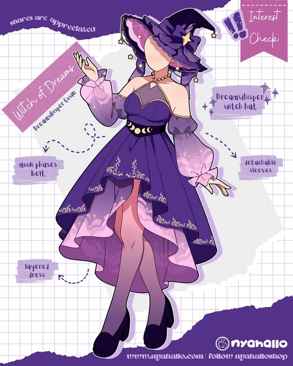 Witch of dreams: Dreamwhisper gown 🌙
