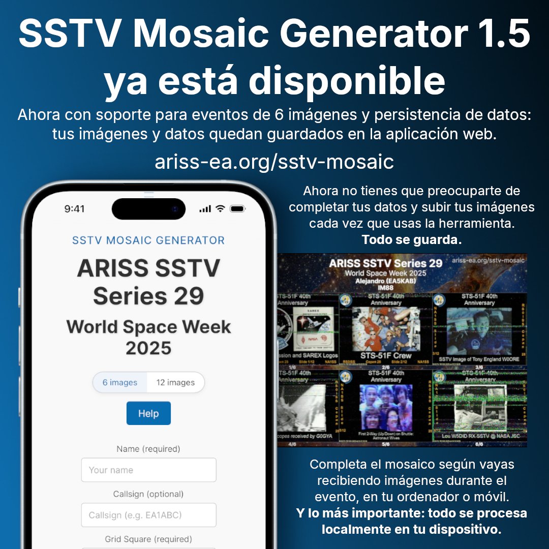 ARISS en español tweet media