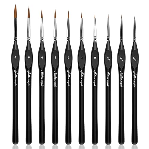 I just received Detail Paint Brushes Set 10pcs Miniature Brushes for Fine Detailing &amp; Art Painting - Acrylic, Watercolor,Oil,Models - 10 Pcs - Black from Anonymous via Throne. Thank you! throne.com/devonaubrey #Wishlist #Throne