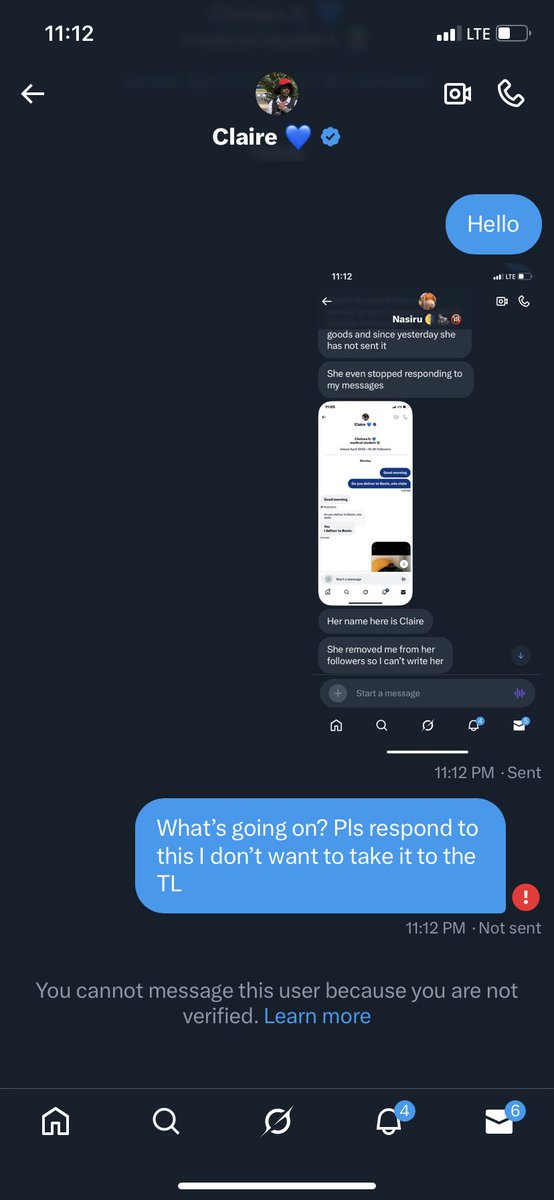 Please you all should beware of this <a href="/claire9978i/">Claire 💙</a> a catfish account running a scam. I entered her Dm and immediately she blocked me, which kind people we dey follow share internet so? Smh 🤦‍♂️