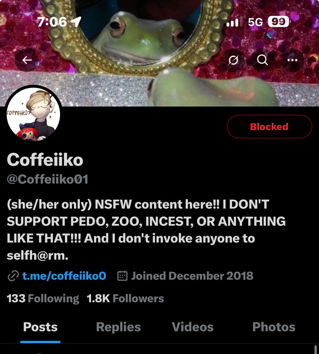 Genuinely DNI if you support her. I don’t fw racist terfs who send porn and incest hent to 15 year olds