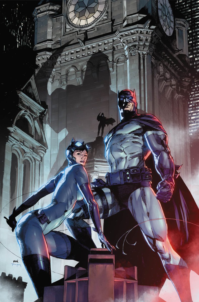 BatcatPosts's tweet photo. New Batman/Catwoman statue based on Clay Mann designs. https://t.co/ZrFNy9F1IO