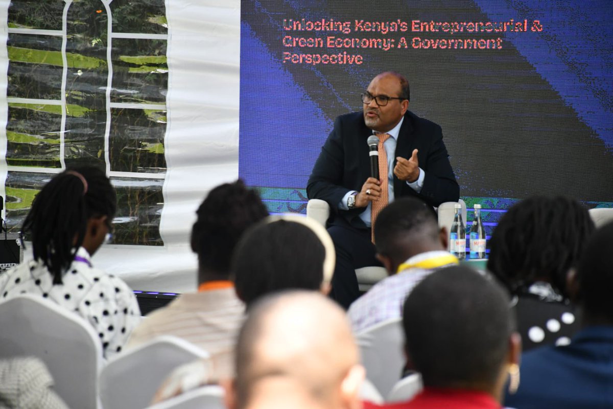 The Government of  🇰🇪 is creating an enabling environment for innovation to thrive. Pleased to deliver keynote address on  "Unlocking Kenya's Entrepreneurial &amp; Green Economy: A Government Perspective" at <a href="/Delta40_Studio/">Delta40 Studio</a> #BESTSELLER-FOUNDATION  🇩🇰 during the Inaugural Circular