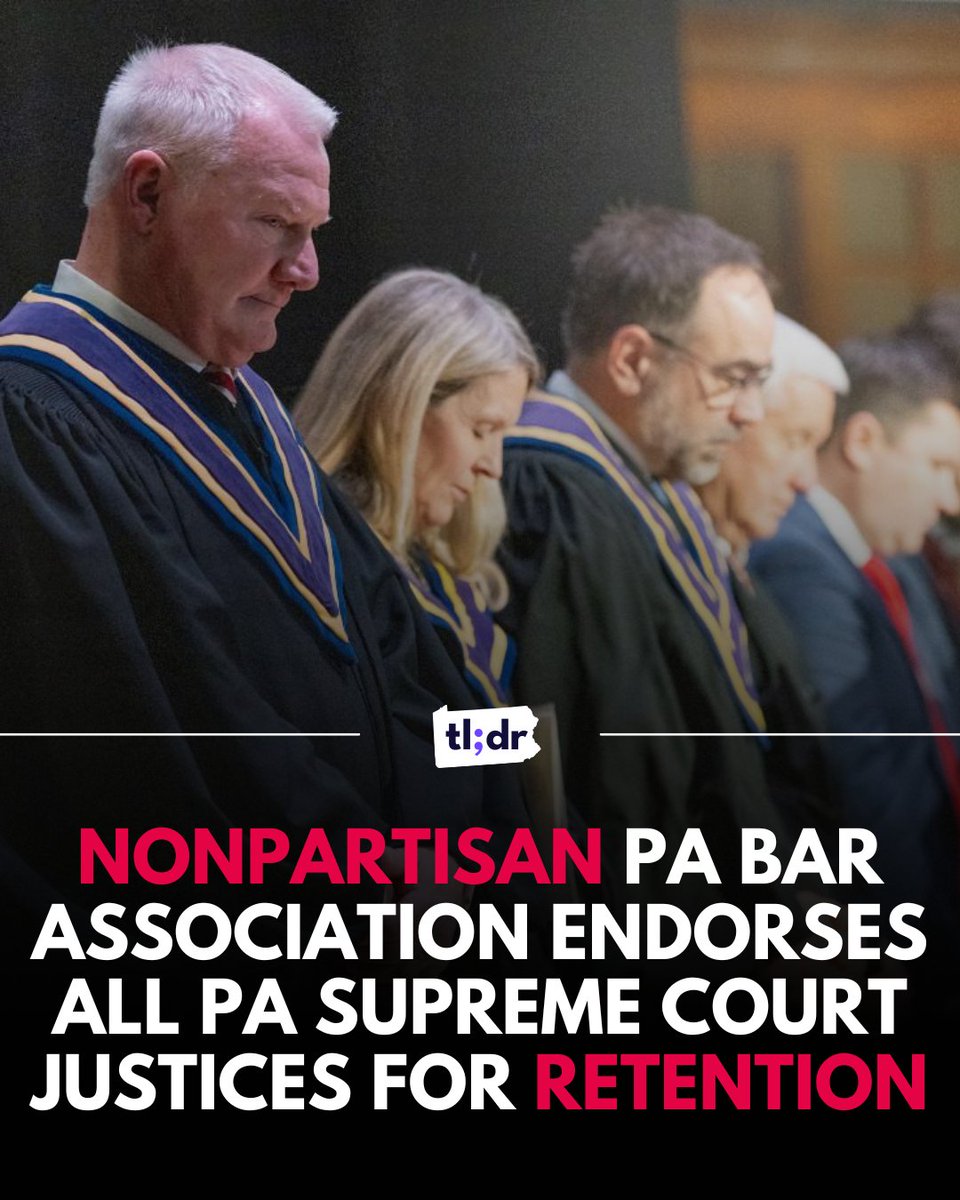 The nonpartisan Pennsylvania Bar Association endorses our PA Supreme Court justices for retention because they know our courts are fair and independent.  #ProtectPACourts