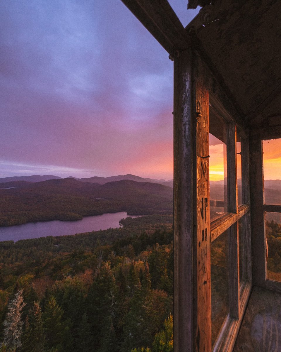 blue hour in the mountains.