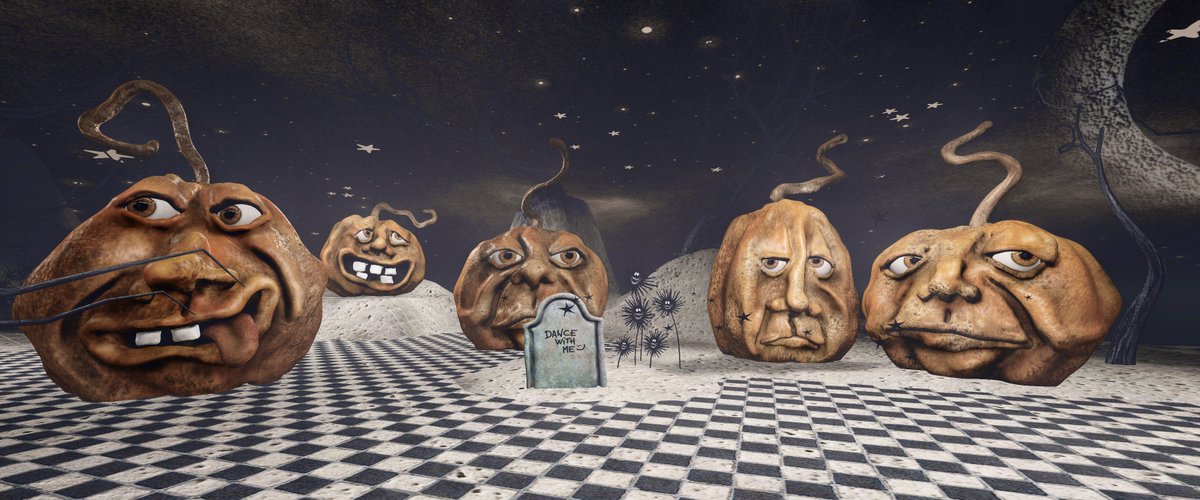 InaraPey's tweet image. Art is SL:

Cica's Happy Halloween in Second Life - wp.me/pxezy-DuZ - #SL #SecondLife #ExploringSecondLife